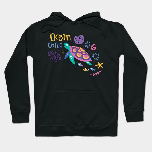 Ocean Child Hoodie by yuliia_bahniuk